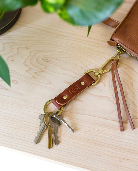 Leather Key Clip